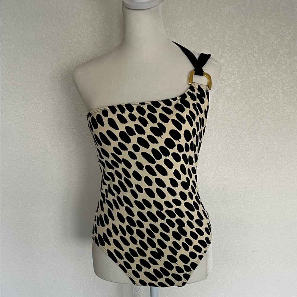 La Blanca One Shoulder Animal Print Swimsuit